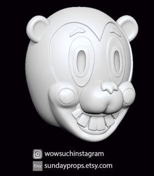 Modèle de masque Umbrella Academy Hazel 3D