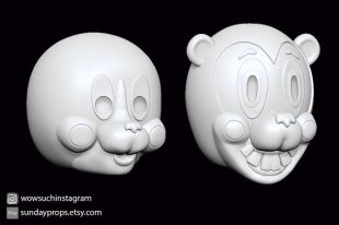 Modèles de masque 3D Umbrella Academy Cha Cha et Hazel