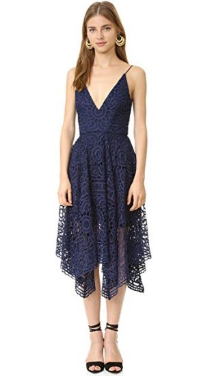 Geo Floral Lace Ball Dress