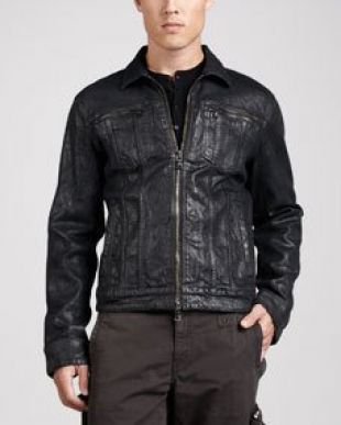 john varvatos waxed cotton jacket