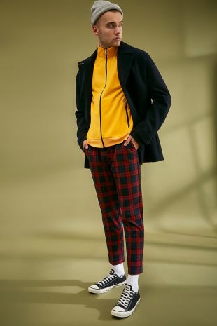 Forever 21 Plaid Relaxed Fit Pants