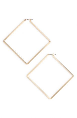 Uncommon James by Kristin Cavallari Girl Boss Square Hoop Earrings | Nordstrom