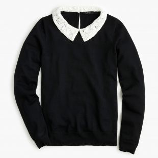 J crew tippi outlet sweater with collar