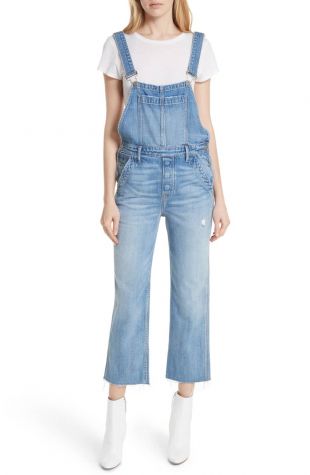 Grlfrnd Alek Crop Flare Overalls (The Wild One) | Nordstrom