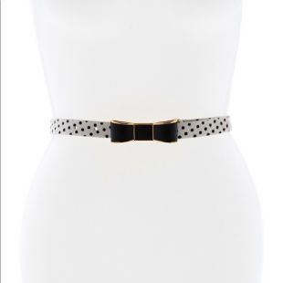 Polka Dot Calf Bow Belt