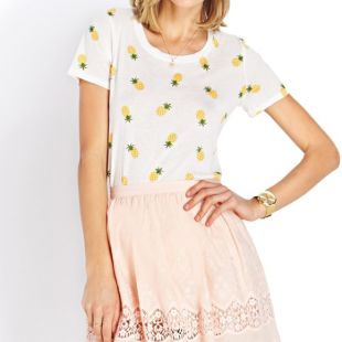 Natural Island Pineapple Knit Tee