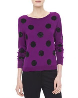 Celyn Sequin/Polka Dot Sweater