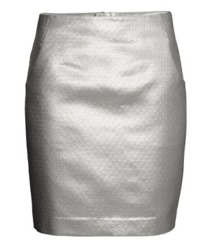H&M - Silver Mini Skirt
