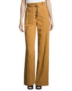Trek High Waist Belted Wide Leg Pants