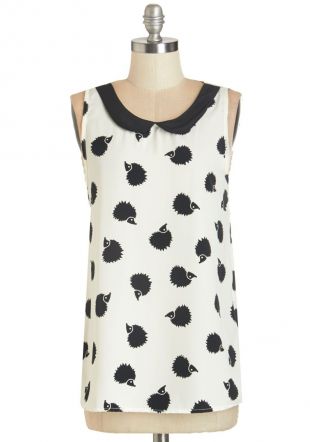 Classy Collector Top in Hedgehog