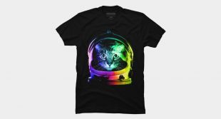 Astronaut Cat T Shirt By Clingcling Design
