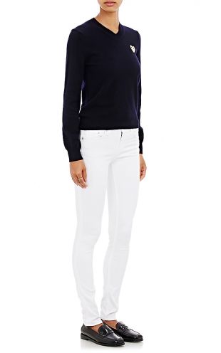 Heart Wool V-Neck Sweater