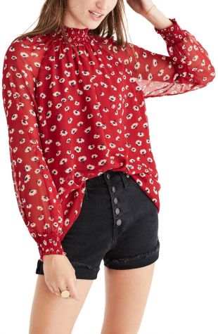 Mistlight Mock Neck Top