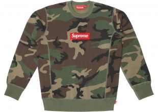 Supreme Box Logo Crewneck (FW15) Woodland Camo