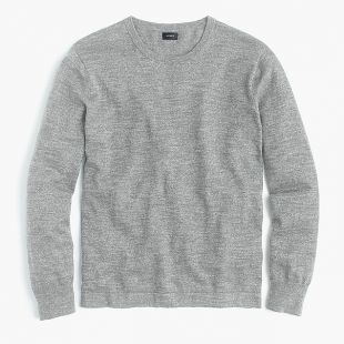 J.Crew Cotton crewneck sweater in grey