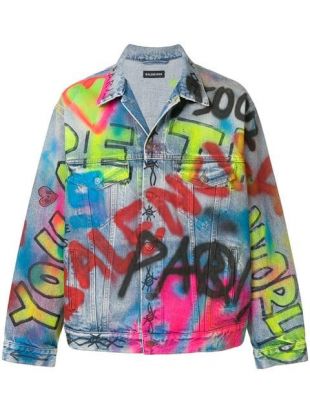 Balenciaga - Balenciaga Graffiti denim jacket