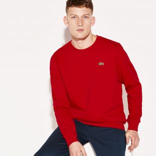 lacoste sweater red