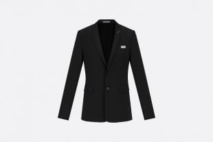 Veste en laine, Plaque "Christian Dior Atelier"