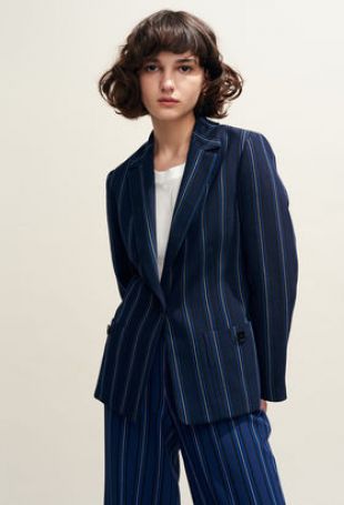 Veste tailleur rayée