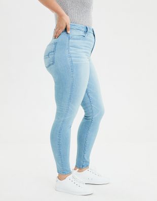 American Eagle Ne(X)t Level Curvy High Waisted Jegging, Icy Blue