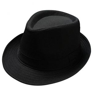 Vi.yo Panama Chapeaux Casquettes de Mode pour Les Hommes élégants Noir