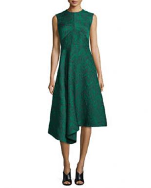 Jason Wu Sleeveless Herringbone Cocktail Dress,