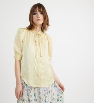 Chemise Touch satinée manches 3/4