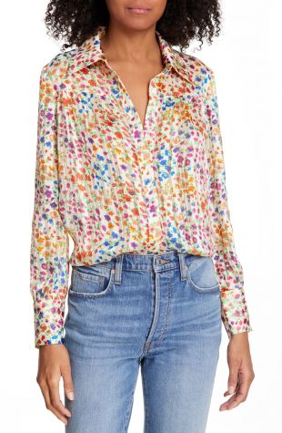 Ba&sh - Rive Shirt Chemise à fleurs multicolores
