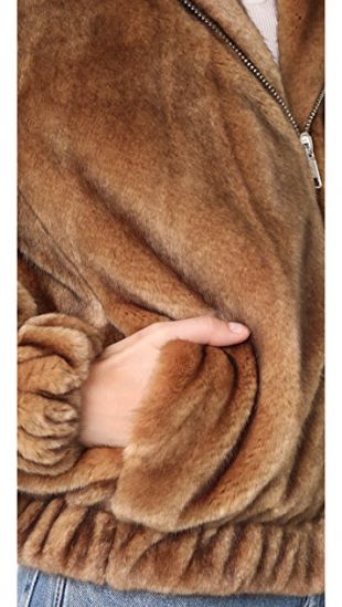 Hooded Faux Mink Jacket