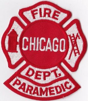 Chicago Fire Dept. Paramedic IL Firefighter Patch