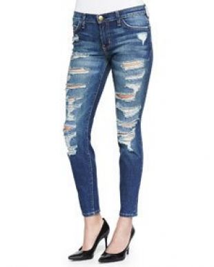 Current/Elliott The Stiletto Skinny Cropped Jeans