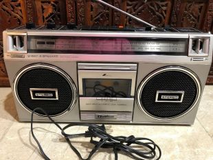 RARE Boombox Ghetto Blaster Technics SA-05L Vintage Années 80 En état De Marche