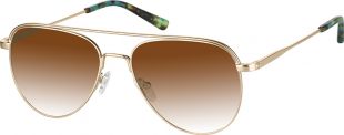 Zenni Optical  Gold Premium Aviator Sunglasses #1128914