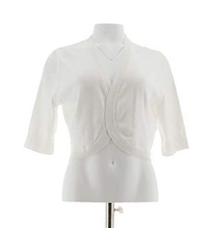 C. Wonder Elbow SLV Cropped Sweater Shrug A291076