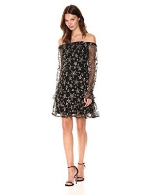 Sam Edelman Women's Star Embroidery Off The Shoulder