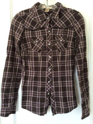 Wrangler Chemise western à manches longues imprimé rayé