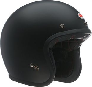 Bell Custom 500 Open-Face Motorcycle Helmet (Solid Matte Black, Large)