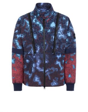 Stone Island Printed Heat Reactive Thermosensitive Fabric Jacket Navy Blue