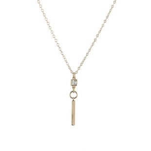 CZ Bar Necklace