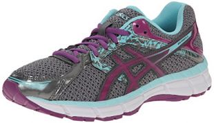 Gel-excite 3 Running Shoe, Charcoal/Grape/Aqua Splash,