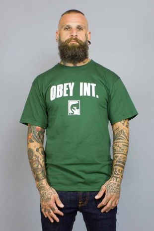 Obey Int. Forest Green T-shirt