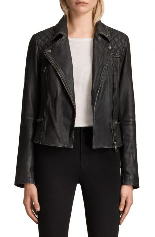 Cargo Leather Biker Jacket