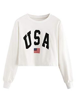 The white top printed USA worn by Rachel Green (Jennifer Aniston