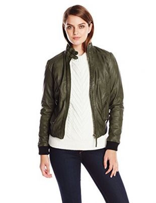 Lucky Brand - Lucky Brand Women's Olive Bomber Jacket