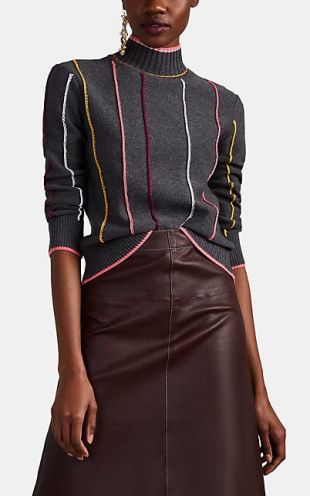 Rag & Bone Tom Striped Cotton Blend Sweater
