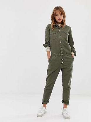Asos - Only Combinaison style bleu de travail en jean