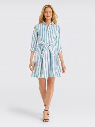 Stripe Shirtdress