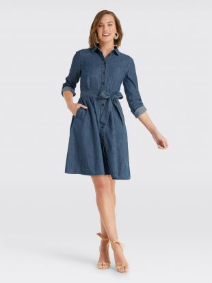 Chambray Shirtdress