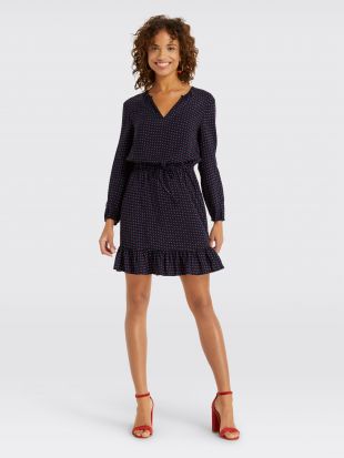 Printed Popover Dress