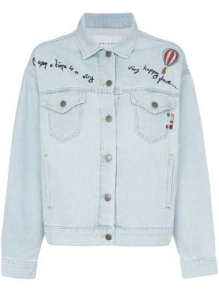 Veste En Jean à Empiècement